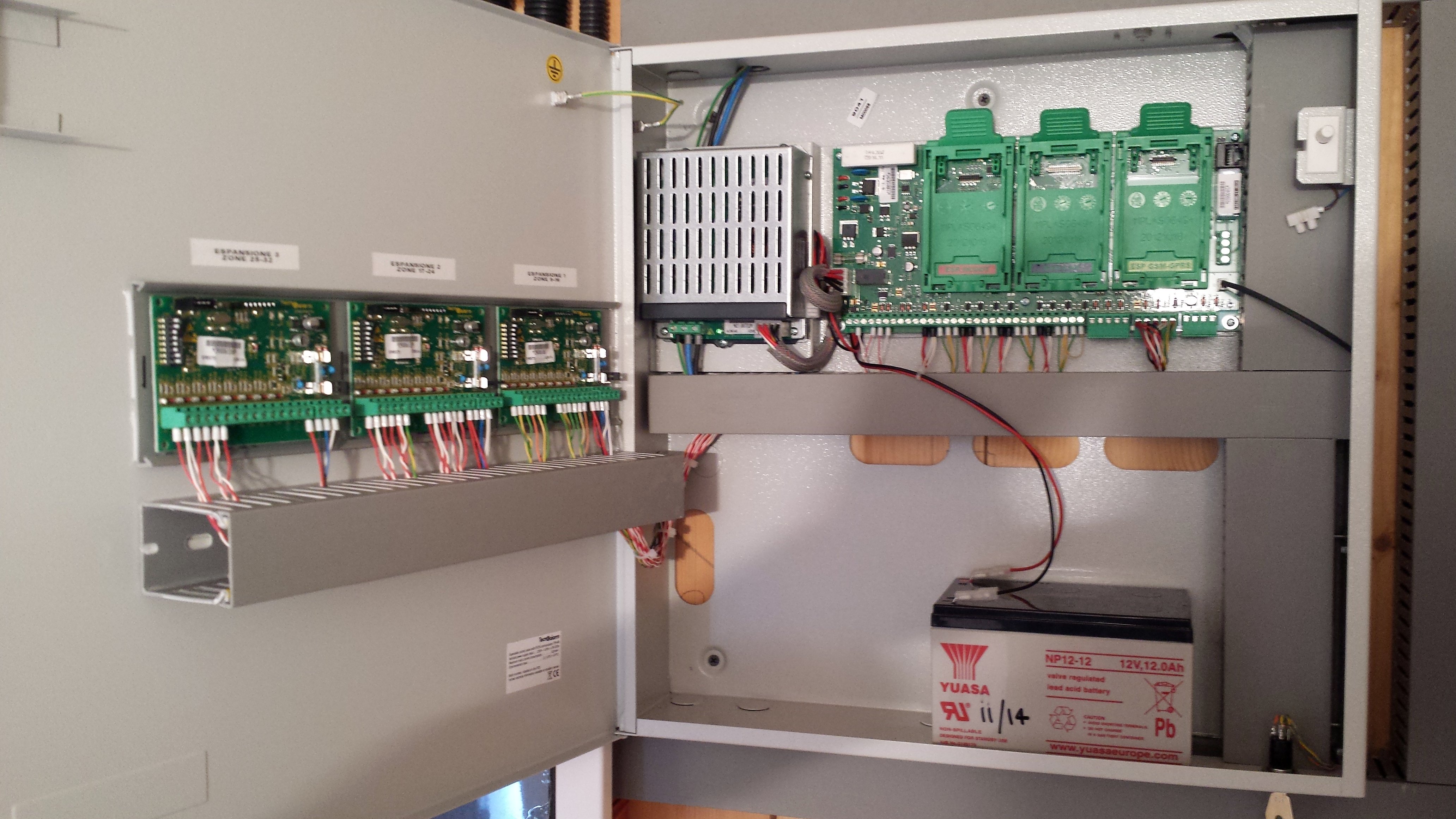 Sistema antifurto Caerano - Quadro centrale